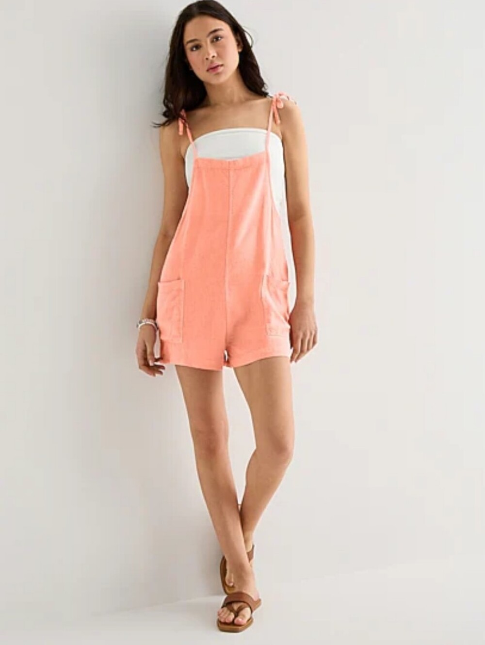 Women’s Sage Green Tie-Strap Romper